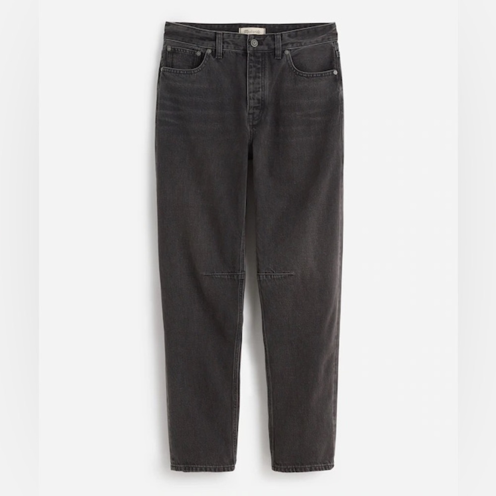 Madewell darted barrel leg jeans in grey olenda wash size 26